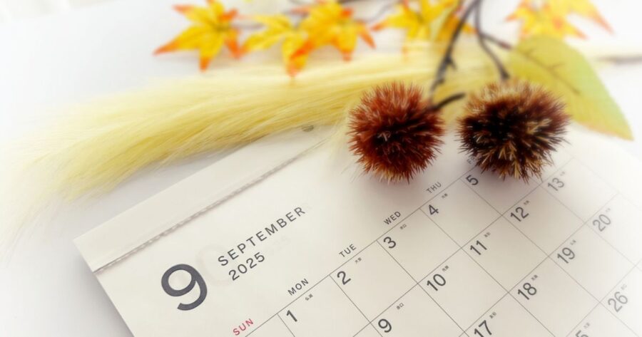 9月のカレンダー